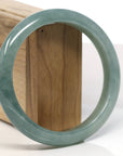 Baikalla Natural Oil-Green Jadeite Jade Bangle Bracelet (63.5mm) 