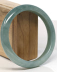 Baikalla Natural Oil-Green Jadeite Jade Bangle Bracelet (63.5mm) 
