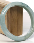 Baikalla Natural Blue-Green Jadeite Jade Bangle Bracelet (66.6mm) 