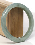 Baikalla Natural Oil-Green Jadeite Jade Bangle Bracelet (62.9mm) 