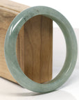 Baikalla Natural Oil-Green Jadeite Jade Bangle Bracelet (62.9mm) 