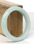 Baikalla Natural Light Apple Green Jadeite Jade Bangle Bracelet (55.6mm) 