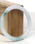 Baikalla Natural Jadeite Jade Bangle Bracelet (58 mm) 