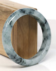 Baikalla Natural Blue-Green Jadeite Jade Bangle Bracelet (57.1mm) 