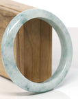 Baikalla Natural Blue-Green Jadeite Jade Bangle Bracelet (59.9 mm) 