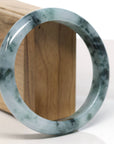 Baikalla Natural Blue-Green Jadeite Jade Bangle Bracelet (63mm) 