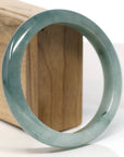 Baikalla Natural Oil-Green Jadeite Jade Bangle Bracelet (63.6mm) 