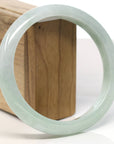 Baikalla Natural Light Green Jadeite Jade Bangle Bracelet (66.4mm) 