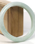 Baikalla Natural Light Green Jadeite Jade Bangle Bracelet (66.4mm) 