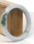 Baikalla Natural Blue-Green Jadeite Jade Bangle Bracelet (59.6mm) 
