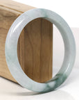Baikalla Natural Blue-Green Jadeite Jade Bangle Bracelet (59.6mm) 