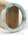 Baikalla Genuine Blue-Green Jadeite Jade Bangle Bracelet (59.8mm) 