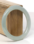Baikalla Natural Green Jadeite Jade Bangle Bracelet (55.2mm) 
