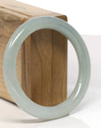 Baikalla Natural Green Jadeite Jade Bangle Bracelet (55.2mm) 