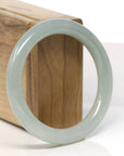 Baikalla Natural Green Jadeite Jade Bangle Bracelet (55.2mm) 