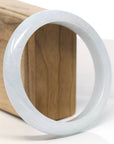 Baikalla Natural Lavender Jadeite Jade Bangle Bracelet (62.5mm) 