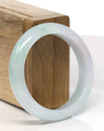 Baikalla Natural Green Lavender Jadeite Jade Bangle Bracelet (52.3mm) 