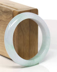 Baikalla Natural Green Lavender Jadeite Jade Bangle Bracelet (52.3mm) 
