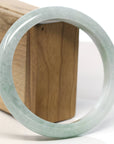 Baikalla Natural Light Green Jadeite Jade Bangle Bracelet (66.4mm) 
