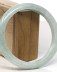 Baikalla Natural Light Green Jadeite Jade Bangle Bracelet (66.5mm) 
