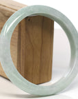 Baikalla Natural Light Green Jadeite Jade Bangle Bracelet (66.5mm) 