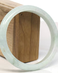 Baikalla Natural Light Green Jadeite Jade Bangle Bracelet (66.5mm) 