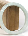 Baikalla Natural Light Green Jadeite Jade Bangle Bracelet (66.5mm) 