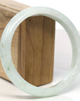Baikalla Natural Light Green Jadeite Jade Bangle Bracelet (66.5mm) 
