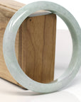 Baikalla Natural Light Green Jadeite Jade Bangle Bracelet (66.5mm) 