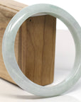 Baikalla Natural Light Green Jadeite Jade Bangle Bracelet (66.3mm) 