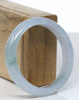 Baikalla Genuine Lavender Jadeite Jade Bangle Bracelet (57.1 mm) 