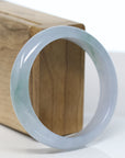 Baikalla Genuine Lavender Jadeite Jade Bangle Bracelet (57.1 mm) 