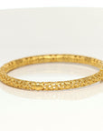 18K Yellow Gold & Imperial Jadeite Jade Bangle With Colors Gems