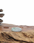 Baikalla Icy Apple-Green Burmese Jadeite Jade Traditional Ring 