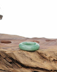 Baikalla Apple-Green Burmese Jadeite Jade Traditional Ring 