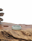 Baikalla Icy Light Green Burmese Jadeite Jade Traditional Ring 