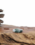 Natural Burmese Green Jadeite Jade Band Ring
