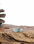 Natural Burmese Green Jadeite Jade Band Ring