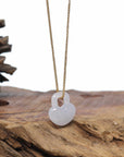 Baikalla Lavender Jadeite Jade Lock Necklace Pendant