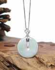 Genuine Lavender Jadeite Jade KouKou Pendant