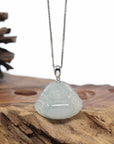 Genuine Ice Jadeite Jade Buddha Pendant Necklace