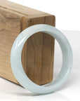 Baikalla Natural Light Green Jadeite Jade Oval Bangle (55.8mm) 