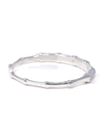 High-End Natural Icy Jadeite Jade 18kw Gold "Bamboo" Bangle Bracelet W/ Natural Diamonds