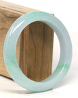 Baikalla High-End Icy Green Jadeite Jade Bangle Bracelet (58 mm) 
