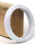 Baikalla Natural Light Lavender Jadeite Jade Bangle Bracelet (62 mm) 