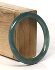 Baikalla Natural Green Jadeite Jade Bangle Bracelet (54.7 mm) 