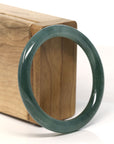 Baikalla Natural Green Jadeite Jade Bangle Bracelet (54.7 mm) 