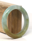 Baikalla Natural Green Jadeite Jade Bangle Bracelet (57.7 mm) 