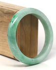 Baikalla Natural Green Jadeite Jade Bangle Bracelet (59.8 mm) 