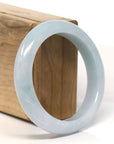 Baikalla Natural Blue Green Jadeite Jade Bangle Bracelet (57 mm) 